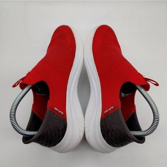 Skechers‎ Hands Free Slip Ins Casual Sneakers Kids Size 5 Red Black Youth Shoes - Picture 6 of 8
